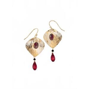 NEW HOLLY YASHI women's estelle earrings in scarlet